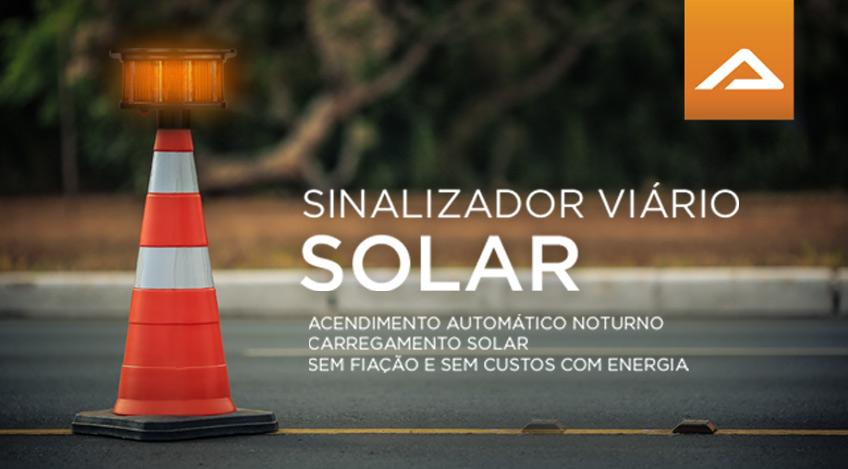 Lançamento Autopoli Sinalizador Viário Solar